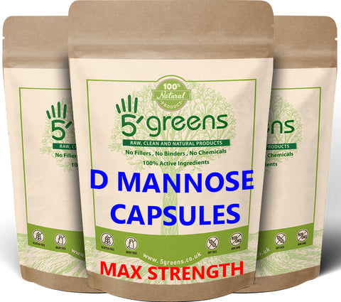 D Mannose Capsules 1000mg Per Serving