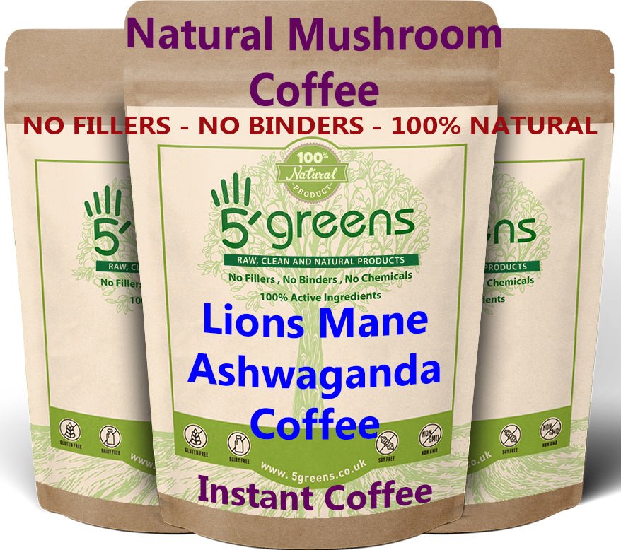 Mushroom Coffee infused with Lions Mane Mushroom and Ashwagandha