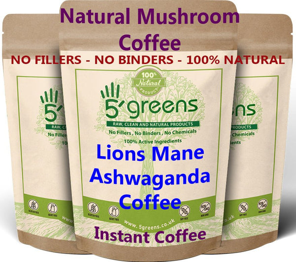 Mushroom Coffee infused with Lions Mane Mushroom and Ashwagandha