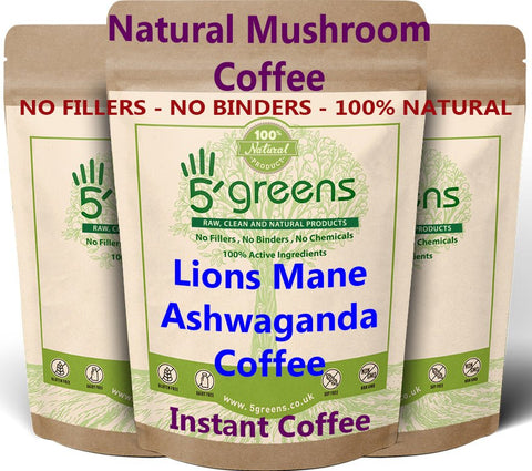Mushroom Coffee infused with Lions Mane Mushroom & Rhodiola Instant Mushroom Coffee