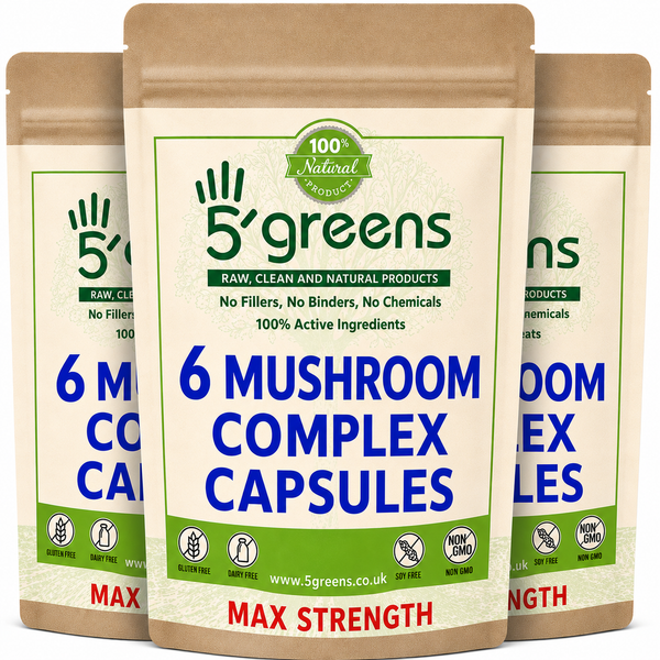 Mushroom Complex Lions Mane, Reishi ,Shitake, Chaga, Cordyceps Maitake 12,000mg