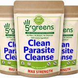 Clean Parasite Cleanse 600mg Vegan Capsules for gut health and digestive support 5greebs