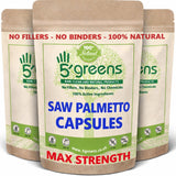 5greens Saw Palmetto Capsules supplement pouch – high strength formula with no fillers or binders