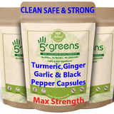 Turmeric Extract 95% Curcumin, Ginger, Garlic, Black Pepper, 4000mg