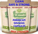 5greens -American Ginseng Capsules - 5 greens American Ginseng Capsules clean capsules
