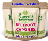 Beetroot Extract Capsules 600mg 20:1 (12,000mg) Vegan Capsules