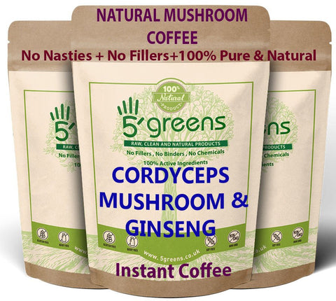 Mushroom Coffee infused with Lions Mane Mushroom & Rhodiola Instant Mushroom Coffee