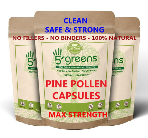 Pine Pollen 800mg Per Serving 99% Cracked Cell Wall
