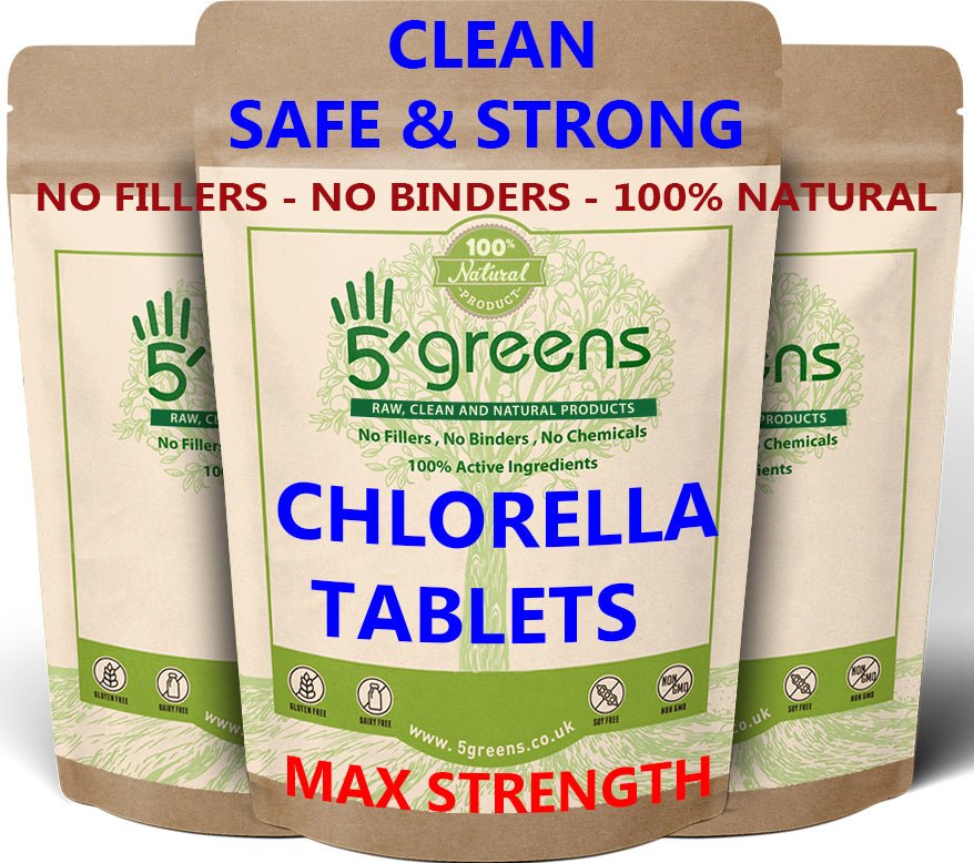 5greens Chlorella Tablets 100 Chlorella Heavy Metal Tested