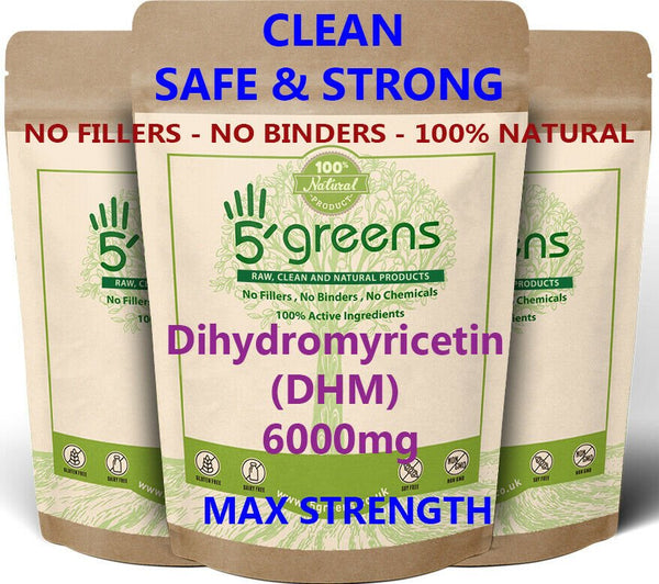 Dihydromyricetin (DHM) 6000mg Vegan Capsules Pure Genuine Hovenia Dulcis Extract