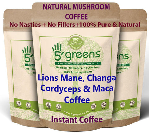 Mushroom Coffee infused with Cordyceps Mushroom & Ginseng Instant Mushroom Coffee